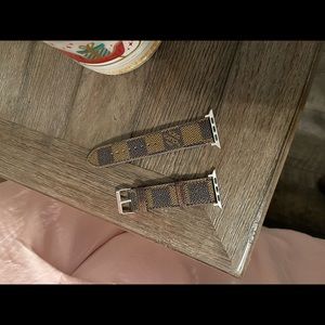 Upcycled LV Apple Watch band